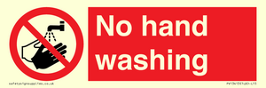 No hand washing